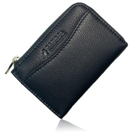 Kangol Extra Comfort Men's Wallet, Coin Purse, Genuine Leather, Kangol Goat Leather, Lightweight, Durable, Compact, Leather, Cute, Cute Gift, Navy C