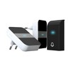 VoltShine Wireless Digital Doorbell Elegant Design White and Silver Ideal