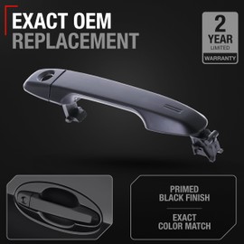 Exterior Door Handle, Front Left - Compatible with 2012-2017 Toyota Camry, 2012-2015 Prius, 12-20 Toyota 86, 18-19 C-HR, 12-19 Yaris, 13-15 Subaru BRZ, 13-16 Scion FR-S - OEM 69217-02940
