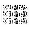 GOYAPRINT 100 Number Stickers 25mm 0 to 9 Number Plates
