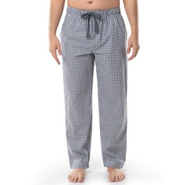 Fruit of the Loom Men's Woven Sleep Pajama Pant, Ebony Plaid, 3X-Large