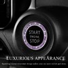 JUSTTOP 2PCS Car Bling Crystal Rhinestone Engine Start Ring Decals,