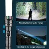 unumac Super Bright LED Flashlight Rechargeable Tactical 30W LED Work