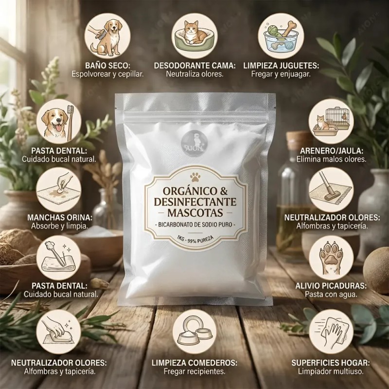 Bicarbonato Sodio Orgánico Grado Alimenticio Y Cosmético