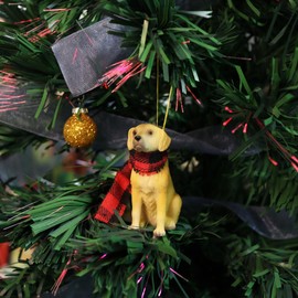 Needzo Golden Retriever Christmas Ornament, Xmas Tree Accessories, 2.5 Inches