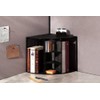 Rolodex Mesh Collection Corner Desktop Shelf Black (62630)