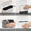 SUBEKYU Mini Trash Can with Lid,Small Desk Trash Can,Countertop Mini