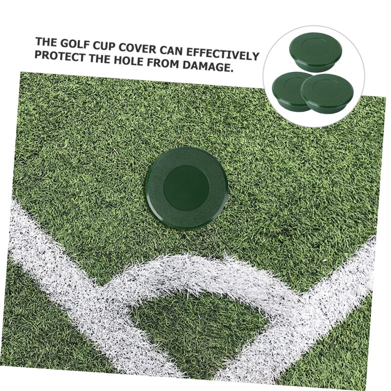 BESPORTBLE 3Pcs Golf Putting Hole Cup Cover Durable Plastic Golfs
