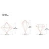 Umbra Prisma Wall Décor – Modern Geometric Wall Sculptures, Decorate