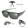 Br'Guras Fit Over Polarized Sunglasses Flip Up Lens for Men