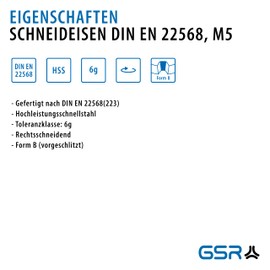 Professional Die M5, DIN 223, HSS, Metric