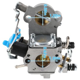 CARBBIA 544883001 Carburetor with Tune up Kit Compatible with Husgvarna 455 455E Rancher 460 Gas Chainsaw 461 Compatible with Jonsered CS2255 Chainsaw WTA-29 544 88 83-01 with 537255701 Air Filter