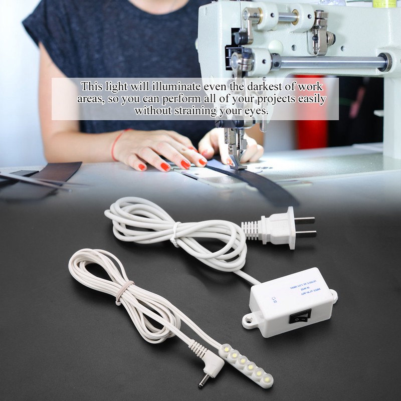 0.3W 6-LED Sewing Machine Accessory LED Working Light Magnetic Base