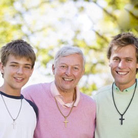 IEFLIFE Dad Gifts Dad Cross Necklaces, Black Cross Necklaces Jewelry Dad Gifts from Son Religious Gifts for Dad Valentines Fathers Day Christmas Gifts for Dad from Son