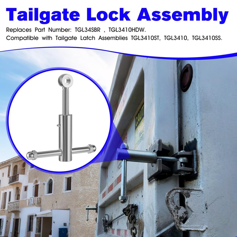 Dump Truck Tailgate Latch for TGL34SBR Trailer Tailgate Lock Assembly