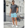 JMIERR Mens 5 Inch Shorts Summer Casual Waffle Stretch Waist