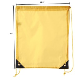 Mato & Hash Drawstring Bulk Bags Cinch Sacks Backpack Pull String Bags | 15 Colors | 1PK-100PK Available