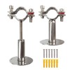 JENSWILL 2PCs Wall Mount Ceiling Pipe Support 304 Stainless Steel