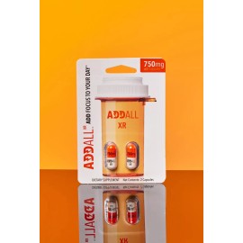 AddAll XR 750mg, Energy Focus Concentration, 5 Packs - 10 Capsules - FREE SHIP