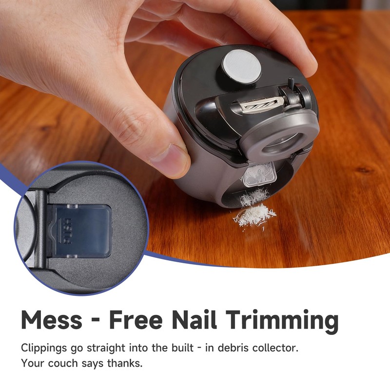 Electric Nail Clipper(Grinding Style, Not Cutting) with LED Light &