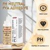 8.18oz Neutral PH PVA Glue,Book Binding Adhesive, Acid-Free, All-Purpose, Dries
