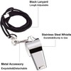 Whistle for Coaches 6 pcs, Stainless Steel Whistles for Teachers