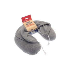Globe Trek Soft Comfortable Hooded Neck Travel Pillow U Shape Airplane Neck Support Cushion with Hoodie