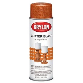 Krylon Glitter Blast Orange Burst Spray Paint 5.75oz for Craft Projects