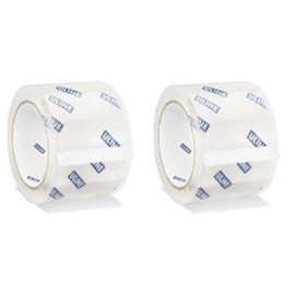 Uline 3" X 110 Yards Clear 2 Mil Quiet Tape - 2 Rolls