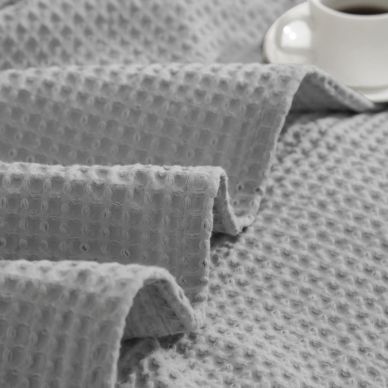 PHF Blanket 100% Cotton 130 x 150 cm, Soft Waffle