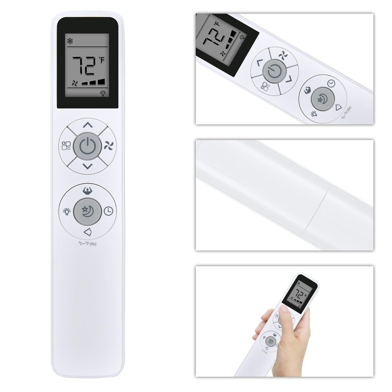 RYQIF AC Remote Control for HUMHOLD HDPAC-08-A1 HDPAC-10-A1 Air Conditioner