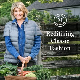 Martha Stewart Women's Short Sleeve Quilted Down Puffer Vest - Oat, 2X