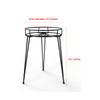iLTreFlo Midcentury Modern Metal Potted Plant Stand 18.7 inches Tall