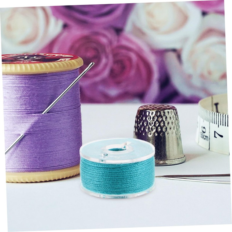 LIFKOME 25pcs Prewound Bobbin Sewing Thread Kit Case Bottom Thread