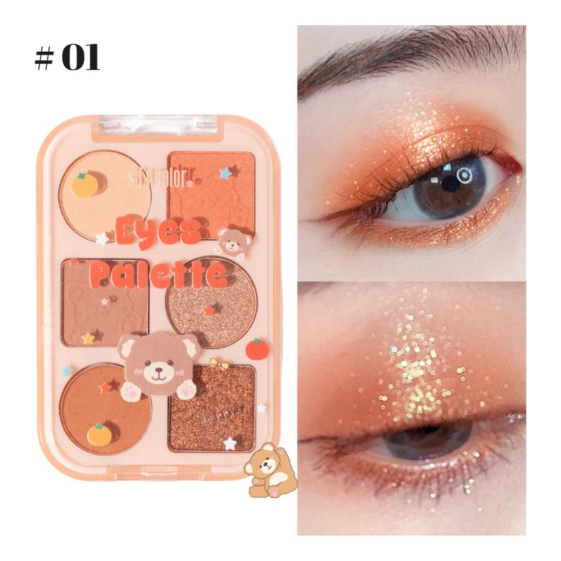 Kit 3 Sombras De Ojos Mate Y Resaltador De Tacto