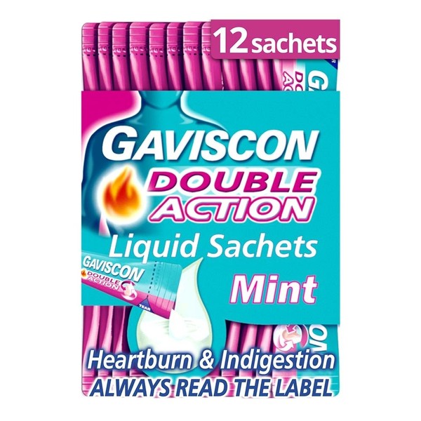 Gaviscon Double Action Liquid Sachets, 12s x 10ml