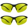 proSPORT Safety Bifocal Glasses Yellow Lens +2.50 z87 2 Pairs