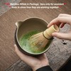 TEANAGOO Japanese Natural Rock Texture Matcha Chawan with Whisk Rest,
