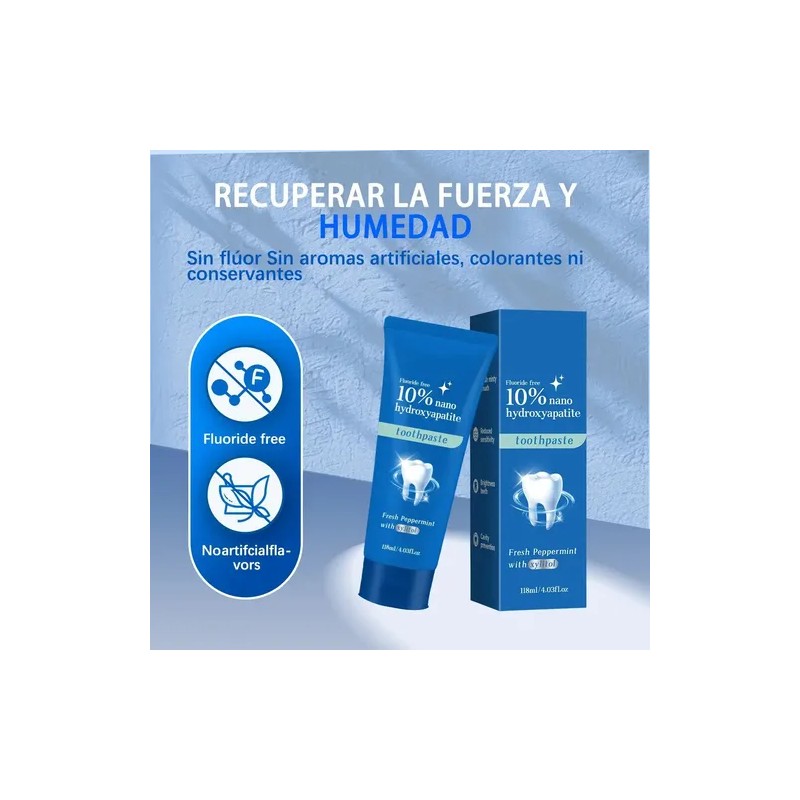 (2 Toothpastes and Toothbrushes)10 Hydroxyapatite Toothpaste for Sensitive Teeth Nano