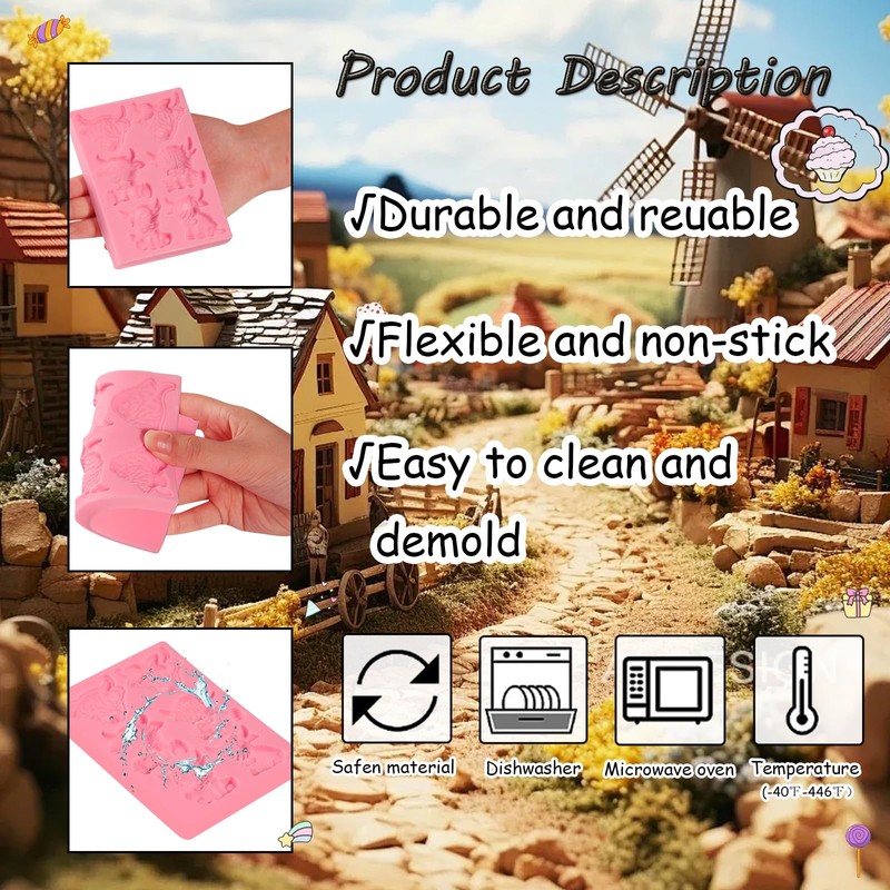 Molde de fondant para decoración de tartas, 17