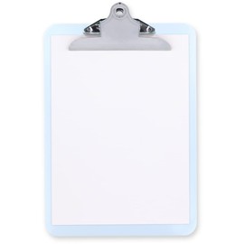 Grafoplás 1550570. Clipboard White with Jumbo Clamp, High Printing, White, Polypropylene, Size Folio