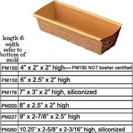 NOVACART USA Novacart Loaf Pan 7x3x2 Ppr Brn Gold, 300 CT