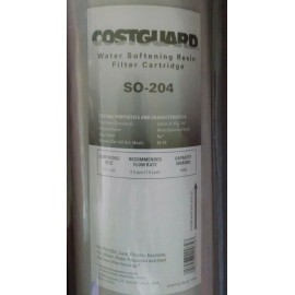 costguard SEALED! Costguard SO-204 Water Softening Resin Filter Cartridge 4 1/2 x 20"