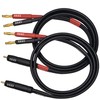 CESS-152-3f Banana Plug to RCA Cable, Phono Banana Speaker Cable,