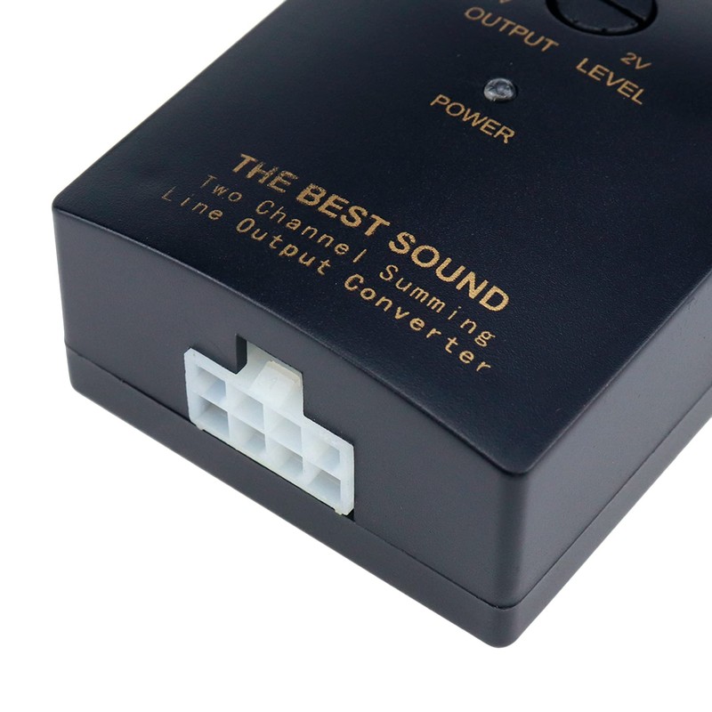 S SYDIEN 1Pc Black High to Low 2-Channel Line Output