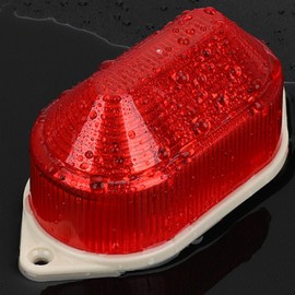 MACHSWON Warning Light Red LED Small Strobe Light Emergency Safety Flashing Warning Lamp Factories Transportation Machinery Industry Alarm Lamp 12V