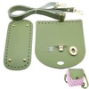 CALFOVERA 3PCS Crochet Purse Base Making Kit Oval Handbag Bottom