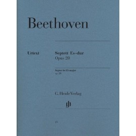 Septett Es-dur op. 20 für Klarinette (B), Fagott, Horn (Es), Violine, Viola, Violoncello und Kontrabass: Besetzung: Kammermusik mit Blasinstrumenten (G. Henle Urtext-Ausgabe)