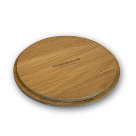 KRONENSCHLUSS Barista - Made in Germany Mill Lid | ECM | for 500g Bean Container | Oak Wood