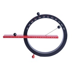 Annual Calendar Creative Magnetic Calendar Magnetic Desk Calendar Hand Switch Week Day Calenda Decoration for Room (Black Red) Permanent Calendar Desk Calendar 2019